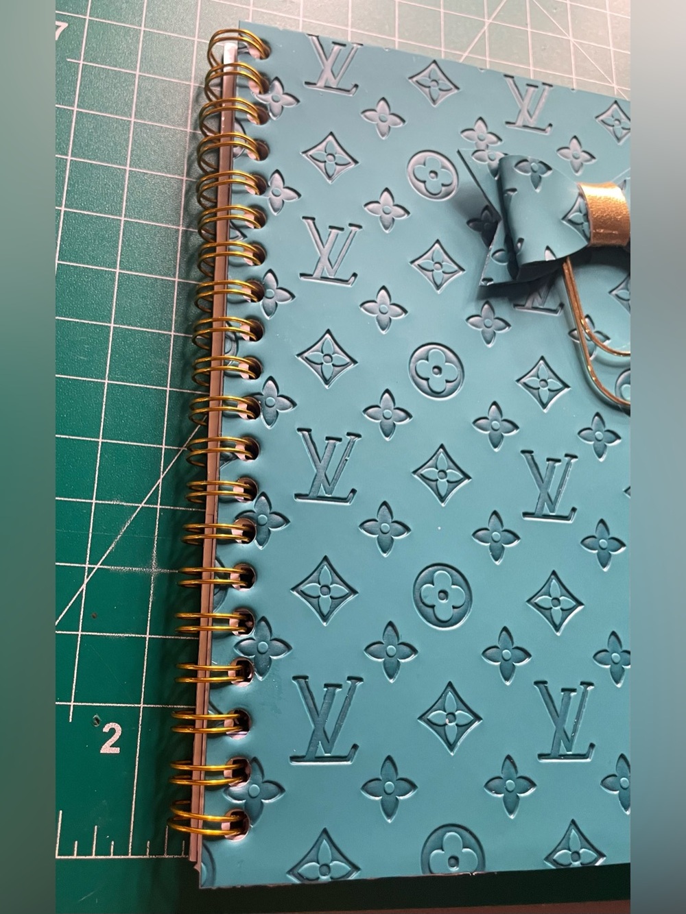 Reserved 🚫Turquoise Handmade 5X7 Notebook - Picture 2 of 8